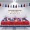 Beistle 10ft. Red, Silver & Blue 3-Ply Metallic Fringe Drape